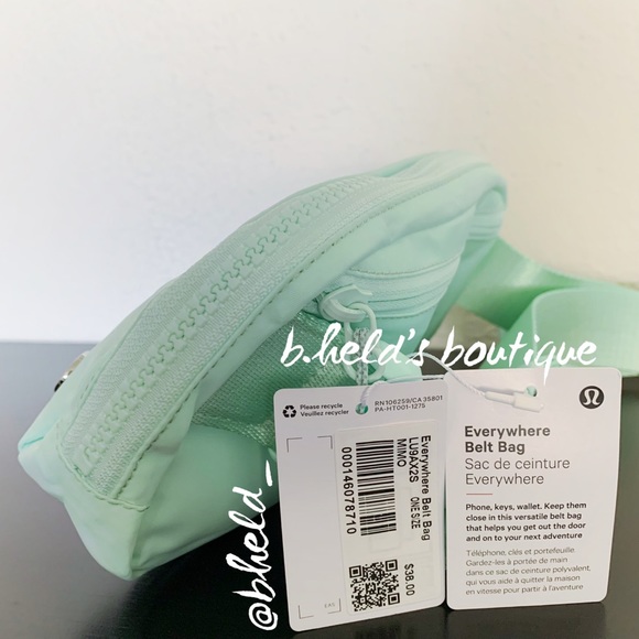 lululemon Everywhere Belt Bag in Mint Moment Green One Size (1L) Brand New NWT - Picture 2 of 15